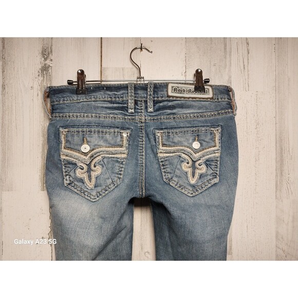 Rock Revival Abrienda Skinny Size 27 Distressed - Picture 6 of 10